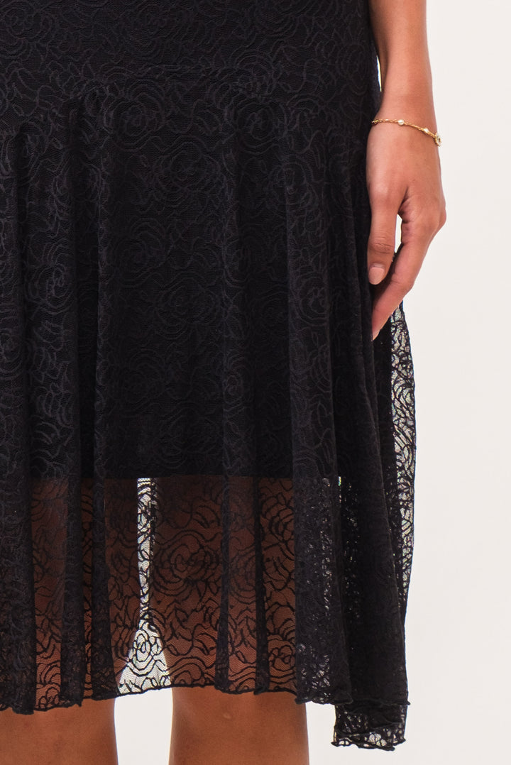 Anaïs Lace Flared Midi Skirt