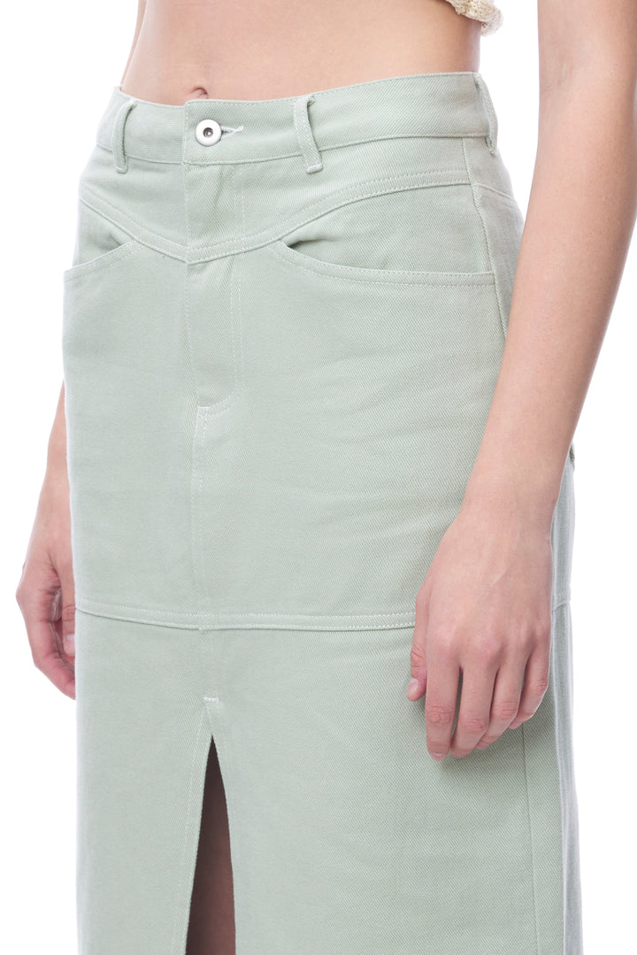 Devin Midi Skirt - Sage