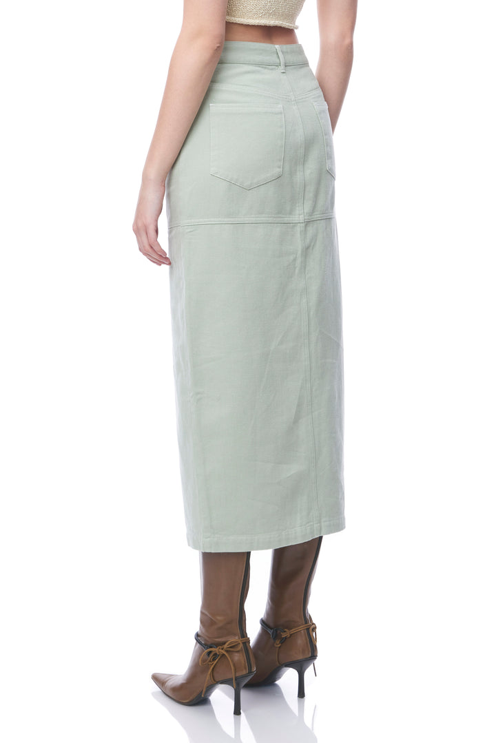 Devin Midi Skirt - Sage