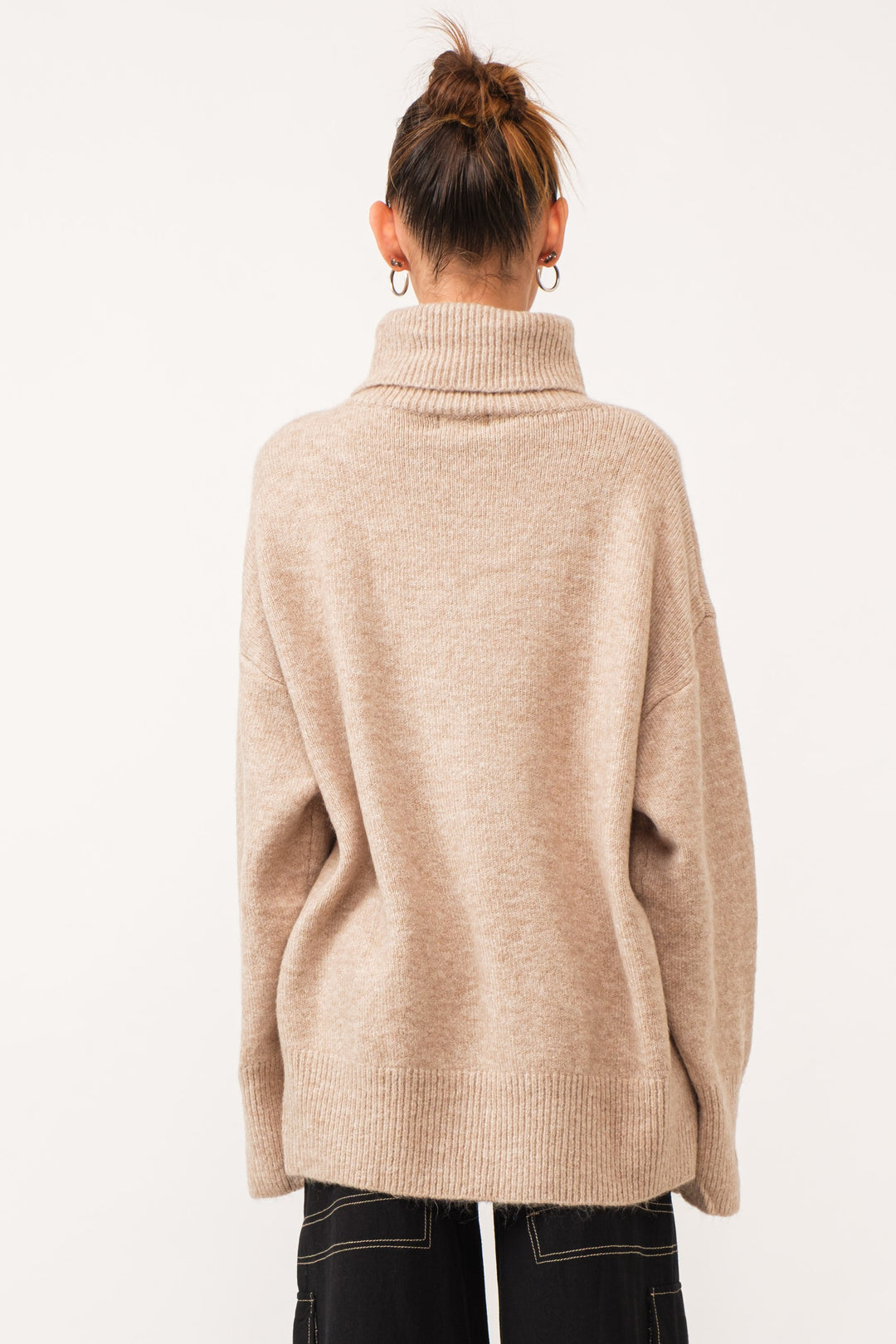 Lena Turtleneck Sweater - Natural