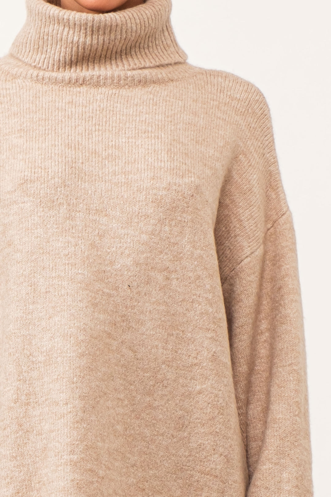 Lena Turtleneck Sweater - Natural